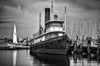 Historic Baltimore Tugboat moored behind the Baltimore Museum of Industry.