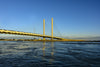 The Indian river inlet bridge, also known as the Charles W. Cullen Bridge.
