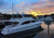 The rising sun breaks over the roof line in Hilton Head Island's Shelter Cove. 
