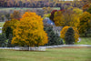 Fall colors on a farm in Baltimore County, Maryland.