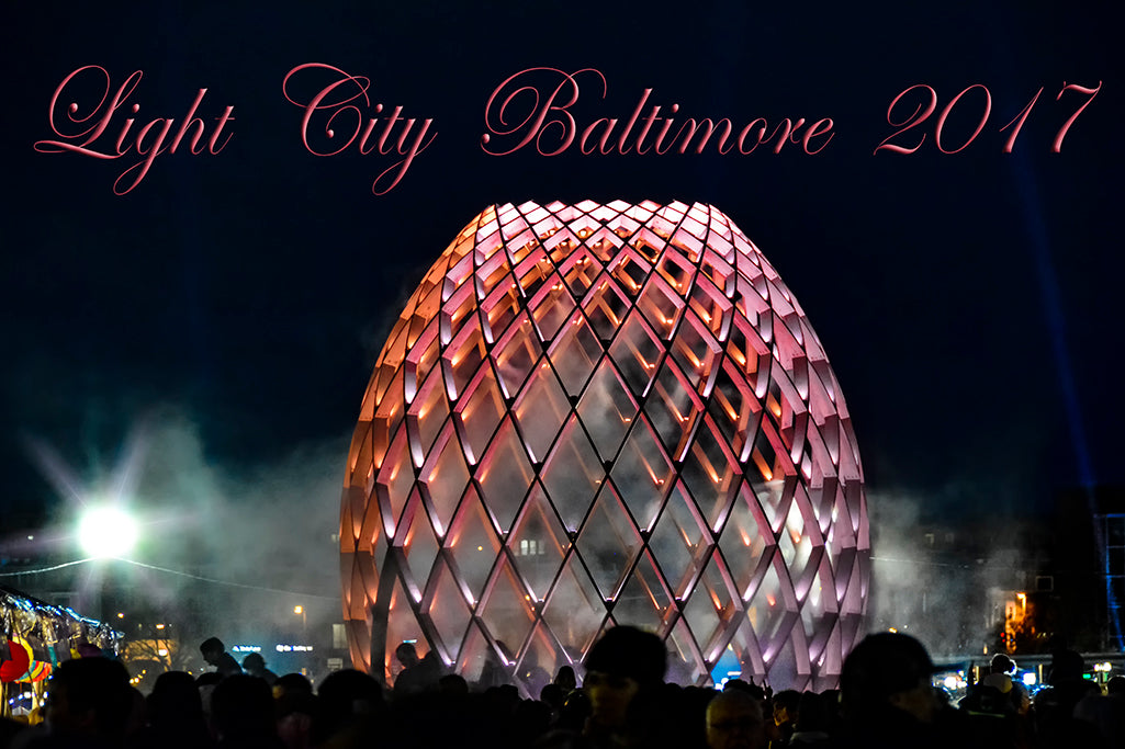 Popular among attendees of Baltimore's Light City 2017 Festival, this display provided a variety of vivid colors.