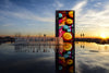 A digital display at the MGM National provides lots of entertainment for visitors.
