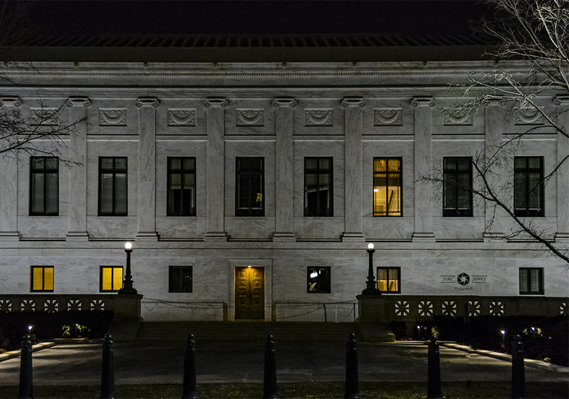 Side view of the Library of Congress Building