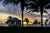 A transitioning sky reveals a new day on the Yucatan Peninsula in Cancun, Mexico.