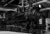 The PRR 1223 steam locomotive, as seen in the Railroad Museum of Pennsylvania.
