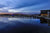 An evening sunset behind the Rusty Rudder Restaurant in Dewey Beach, Delaware.