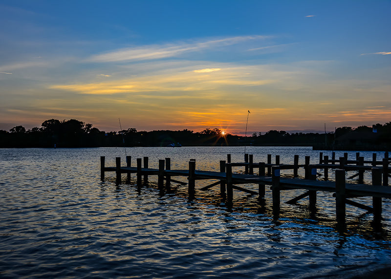Sunset on Whitehall Creek in Annapolis, Maryland.